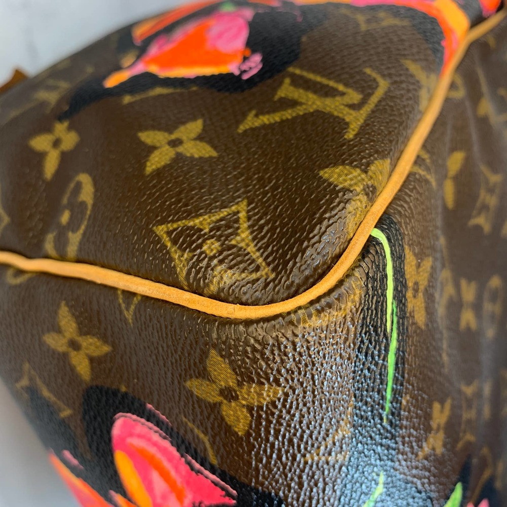 ❌❌ LOUIS VUITTON Monogram Roses Speedy 30 bag Stephen Sprouse vintage authentic - Picture 10 of 15
